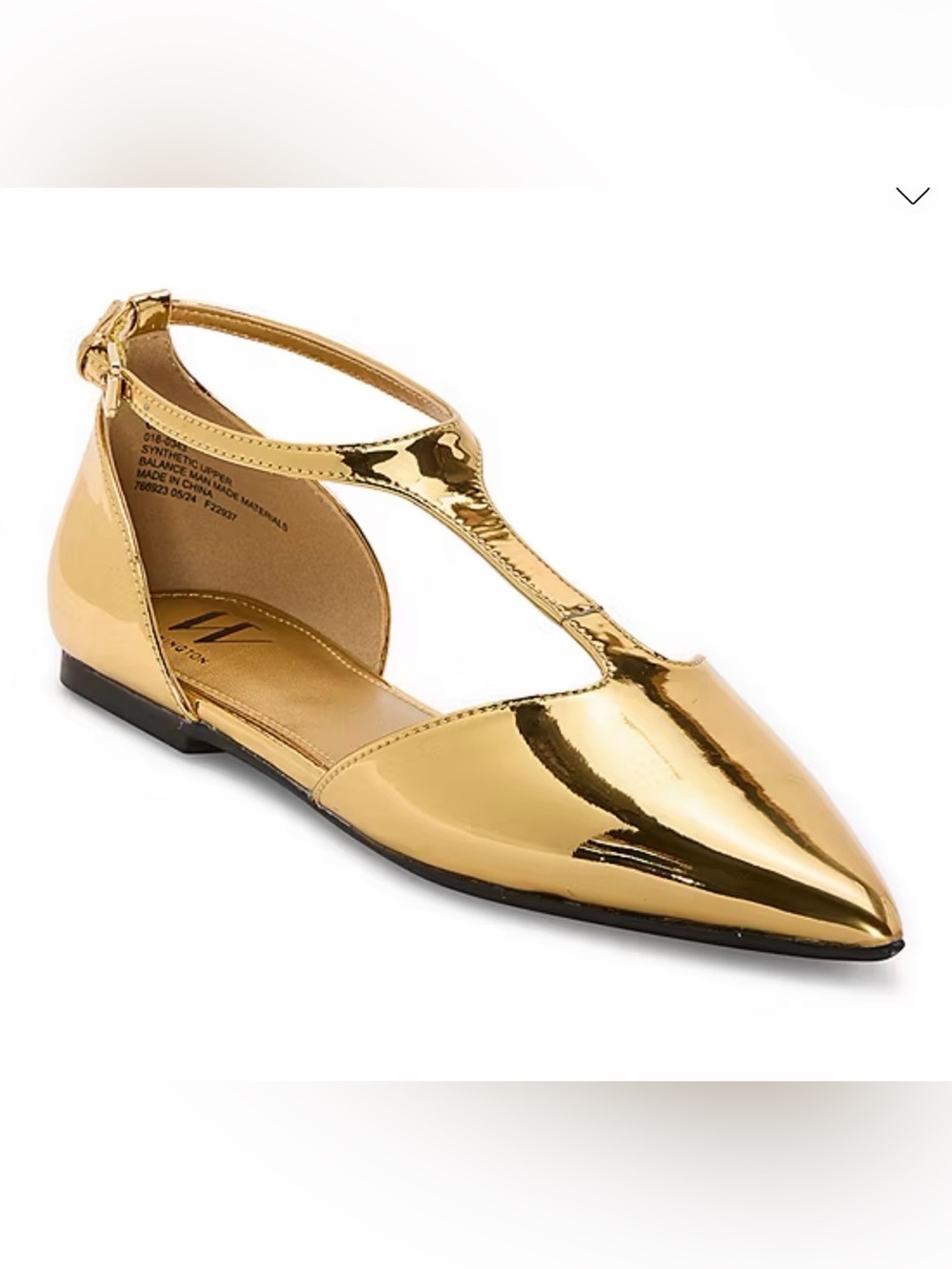 Worthington Kendie Womens Pointed Closed Toe Ballet Flats Sz 11